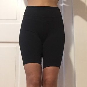 Black biker shorts